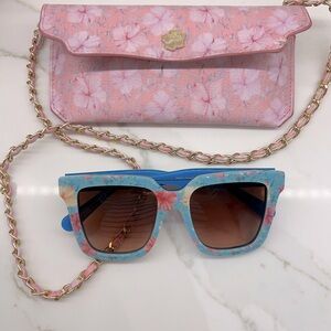 Loveshackfancy mini Novella Floral Sunglasses and Purse Set
